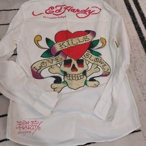 Ed Hardy jeweled shirt